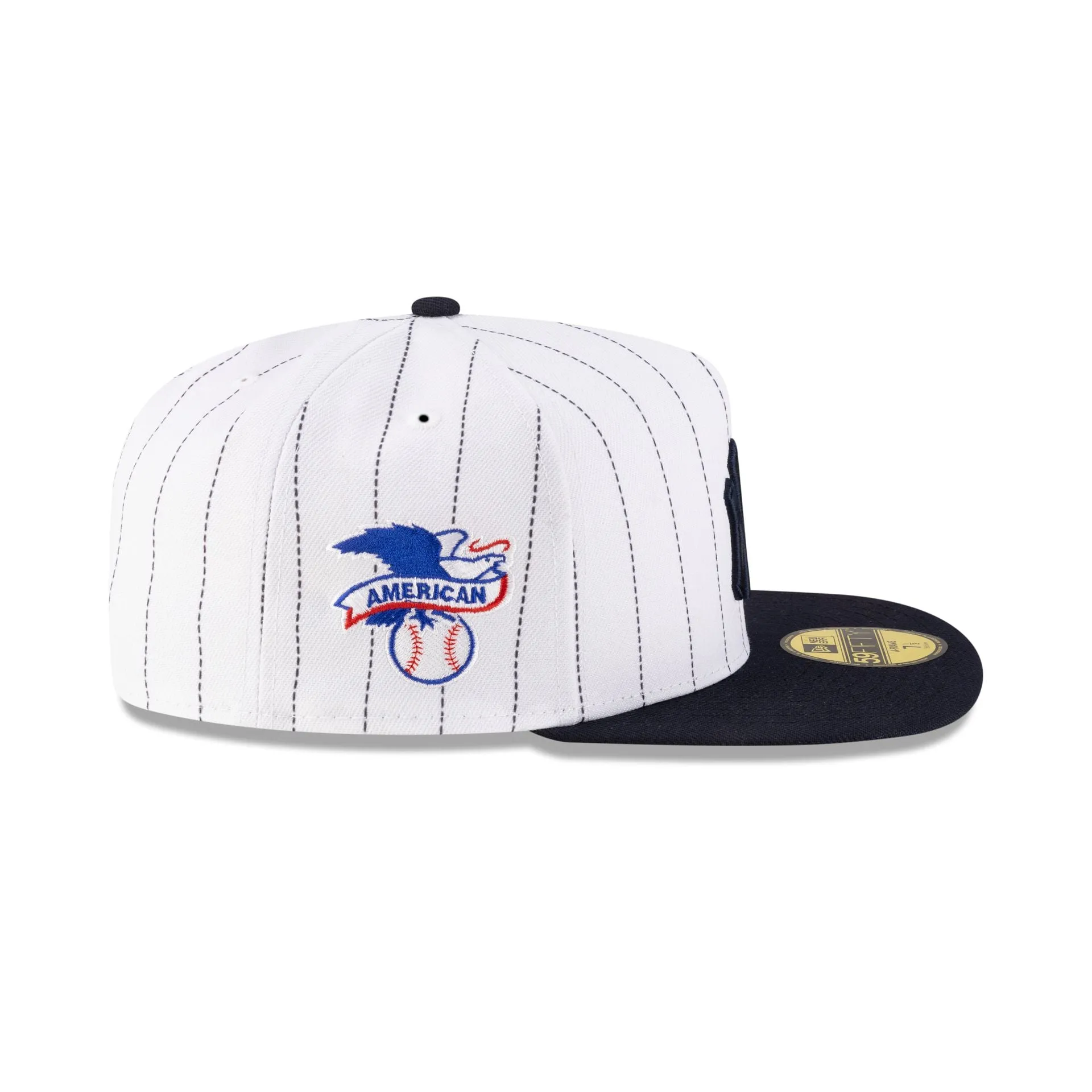 Just Caps League Sidepatch Pinstripe New York Yankees 59FIFTY A-Frame Fitted Hat sold by New Era product image thumbnail 4