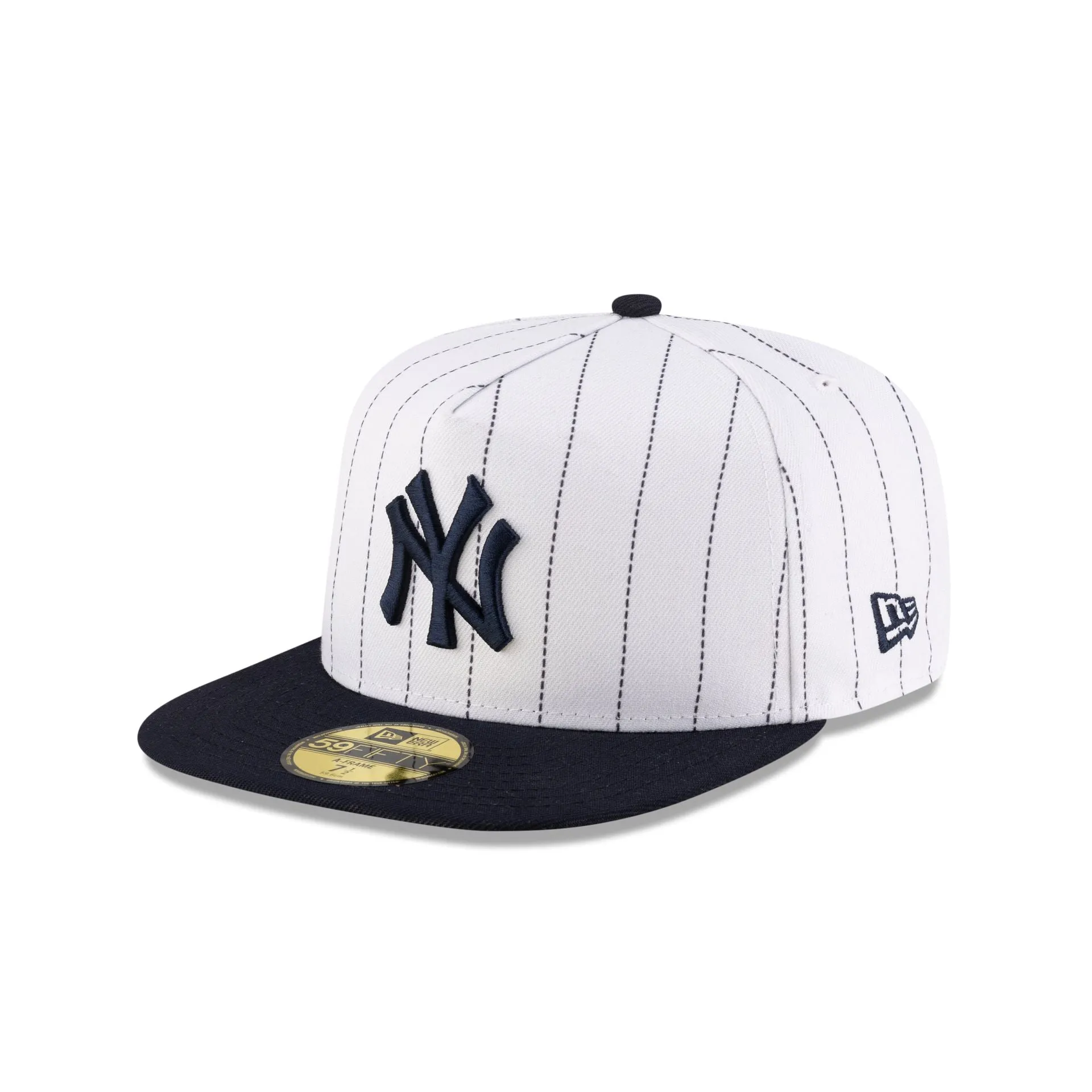 Just Caps League Sidepatch Pinstripe New York Yankees 59FIFTY A-Frame Fitted Hat sold by New Era product image thumbnail 3