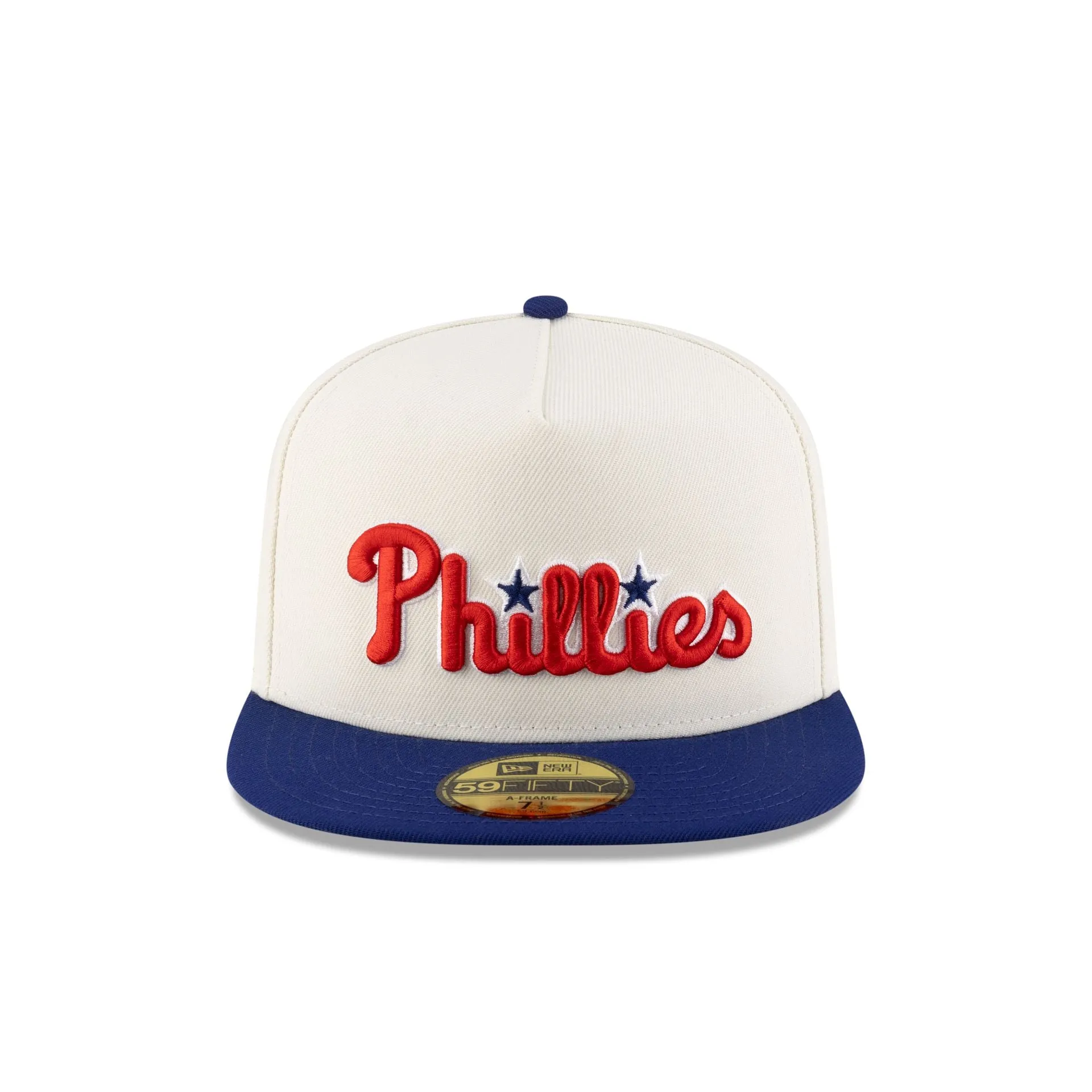 Just Caps League Sidepatch Chrome White Philadelphia Phillies 59FIFTY A-Frame Fitted Hat sold by New Era product image thumbnail 2