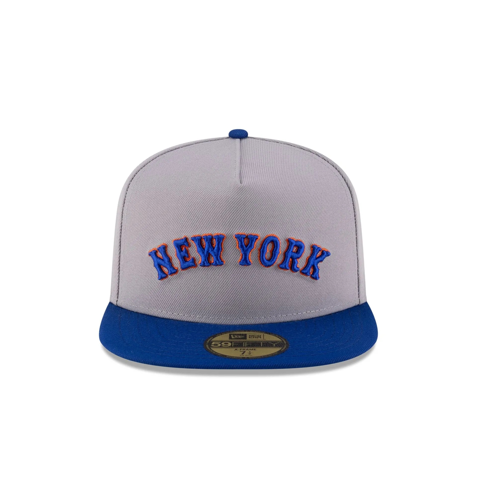 Just Caps League Sidepatch Gray New York Mets 59FIFTY A-Frame Fitted Hat sold by New Era product image thumbnail 2