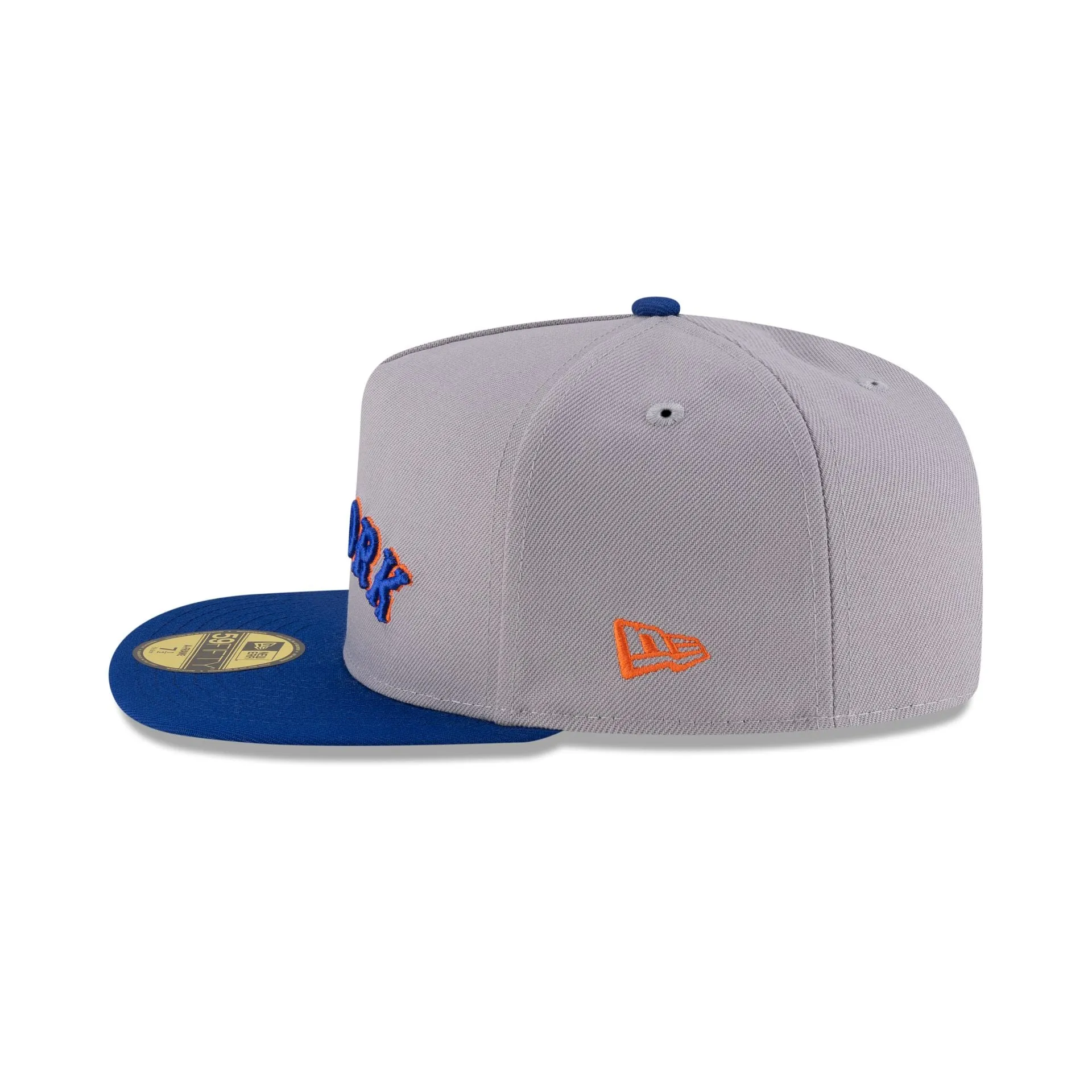 Just Caps League Sidepatch Gray New York Mets 59FIFTY A-Frame Fitted Hat sold by New Era product image thumbnail 5