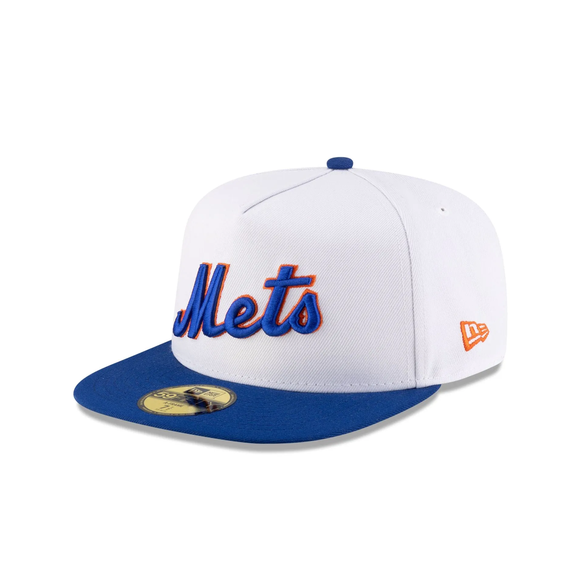 Just Caps League Sidepatch Optic White New York Mets 59FIFTY A-Frame Fitted Hat sold by New Era product image thumbnail 3