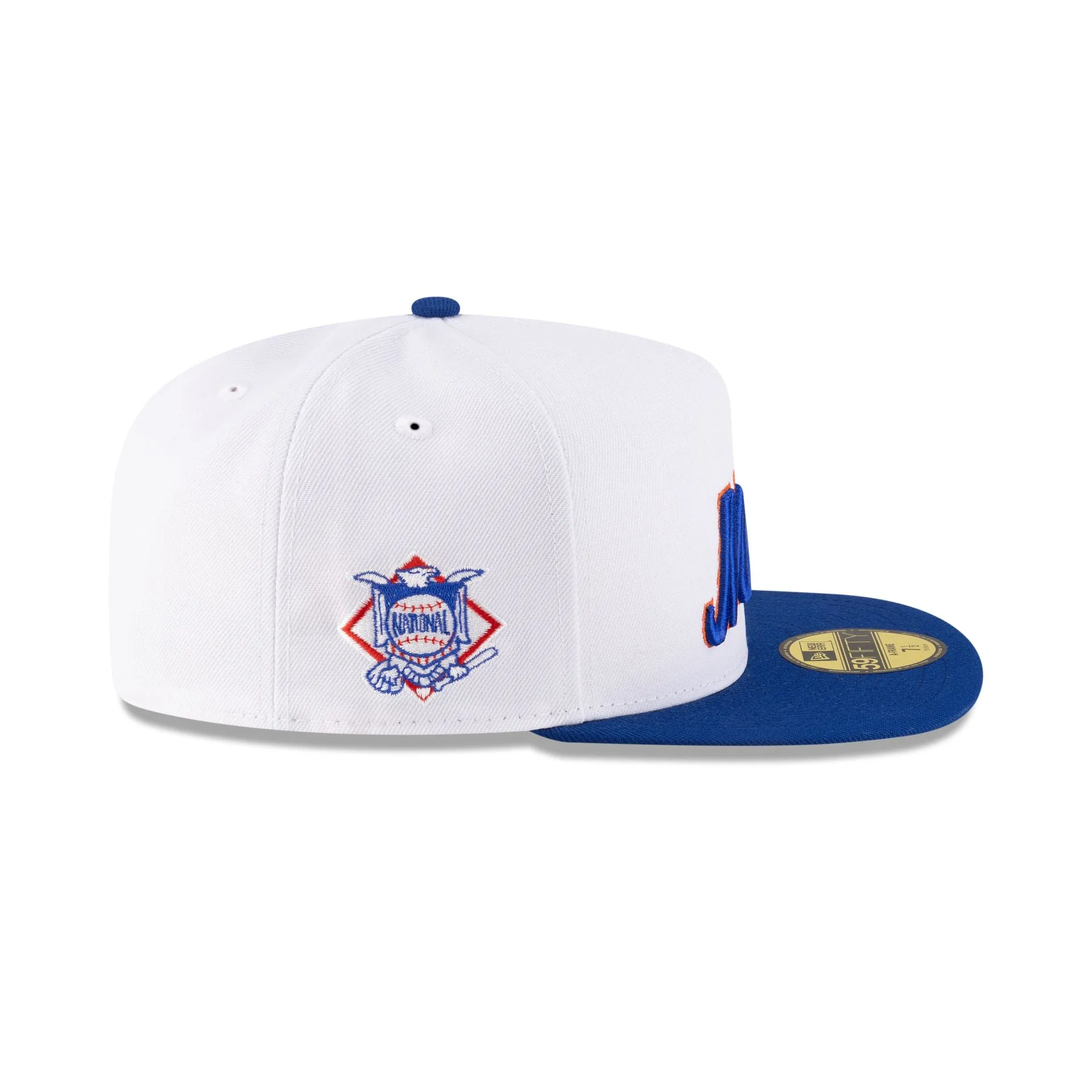 Just Caps League Sidepatch Optic White New York Mets 59FIFTY A-Frame Fitted Hat sold by New Era product image thumbnail 4