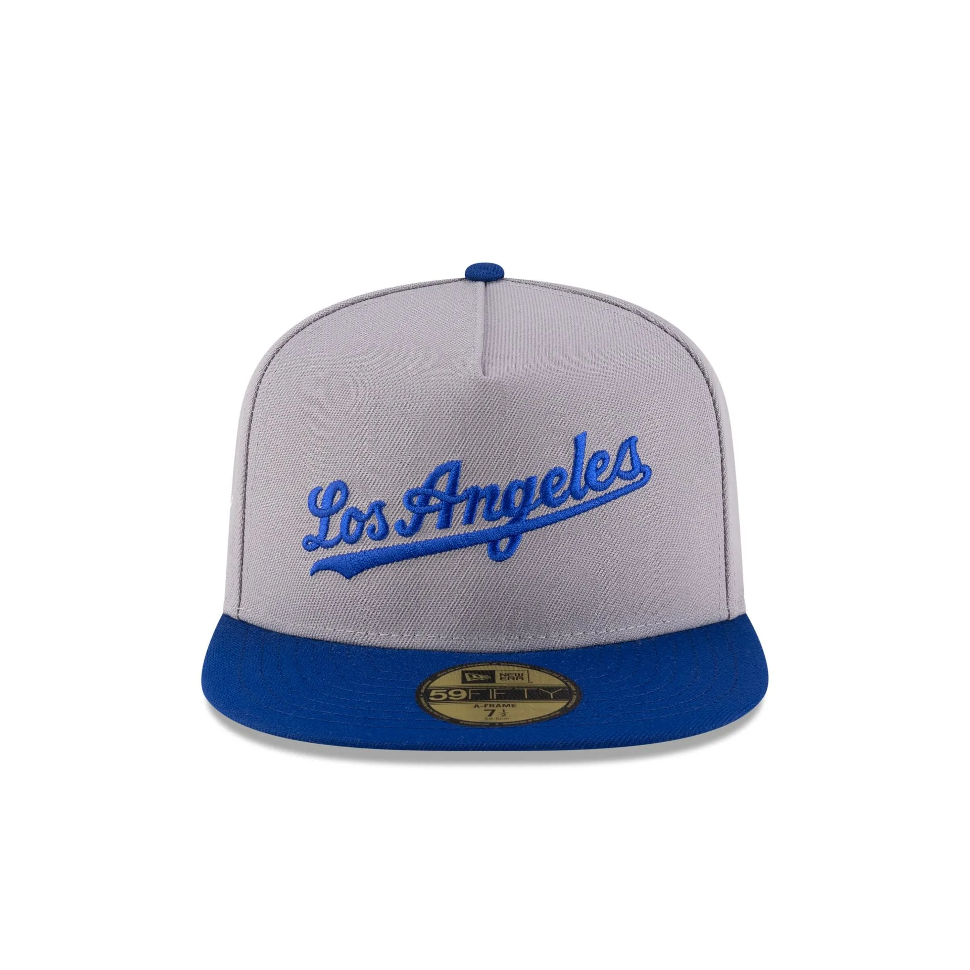 Just Caps League Sidepatch Gray Los Angeles Dodgers 59FIFTY A-Frame Fitted Hat sold by New Era product image thumbnail 2