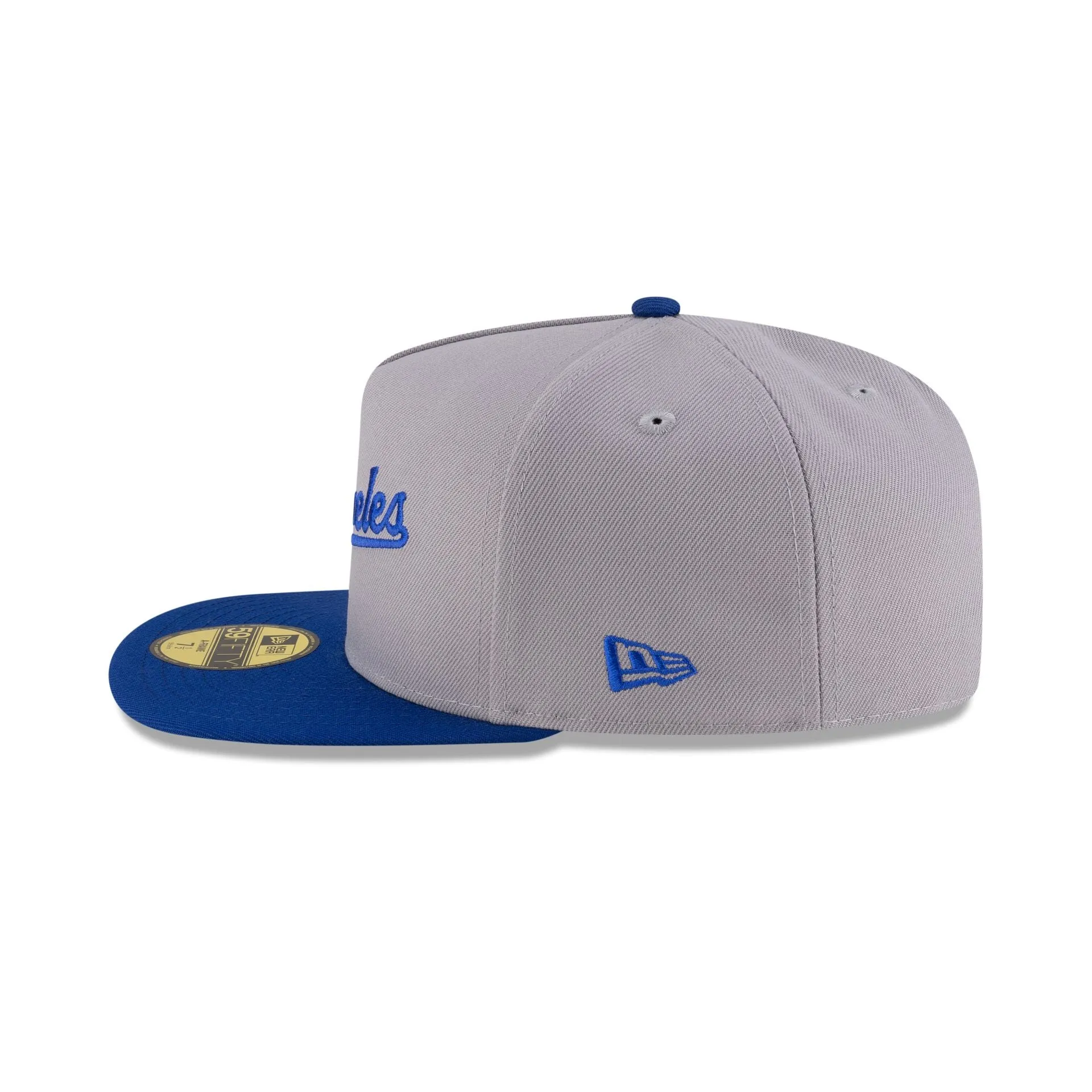 Just Caps League Sidepatch Gray Los Angeles Dodgers 59FIFTY A-Frame Fitted Hat sold by New Era product image thumbnail 5