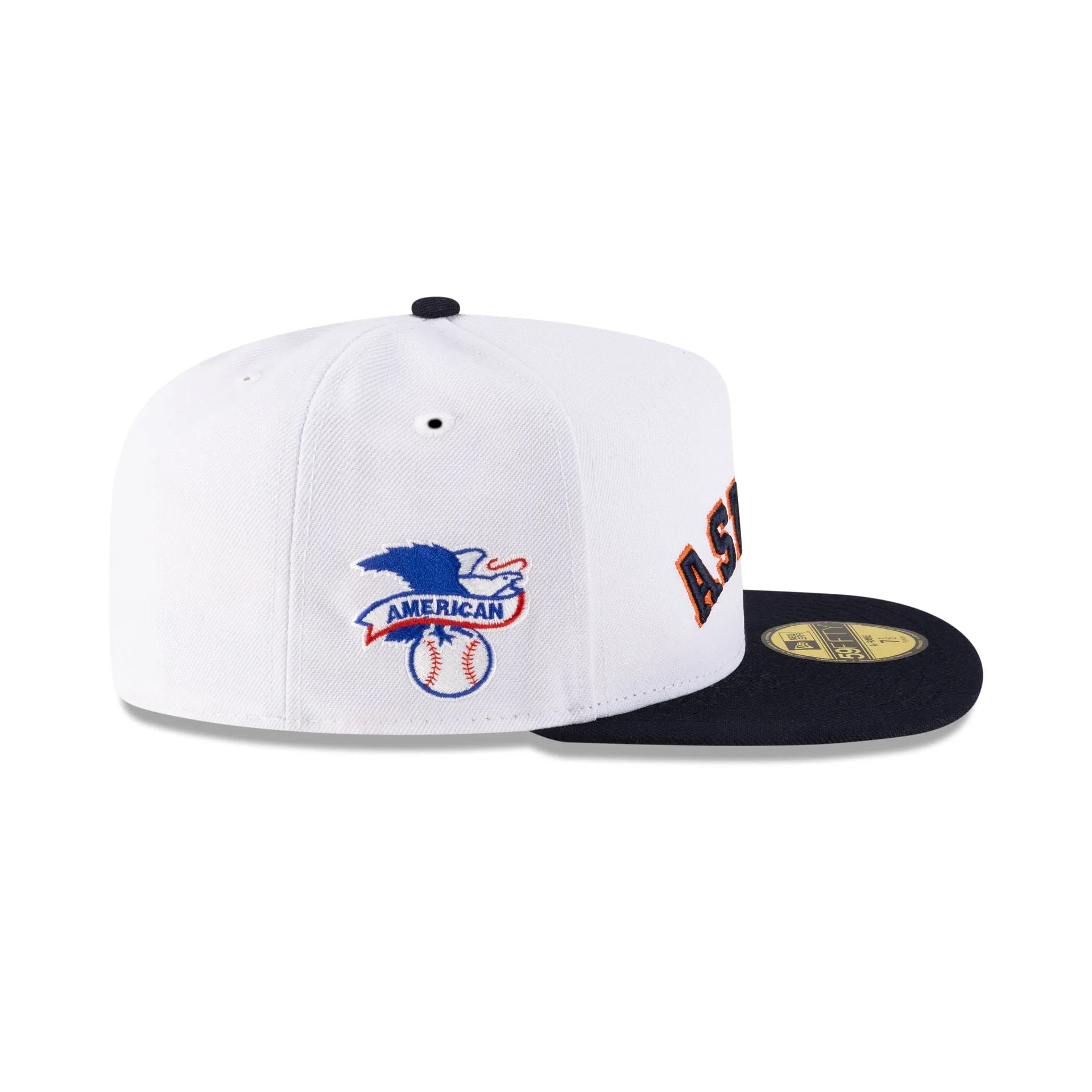 Just Caps League Sidepatch Optic White Houston Astros 59FIFTY A-Frame Fitted Hat sold by New Era product image thumbnail 4
