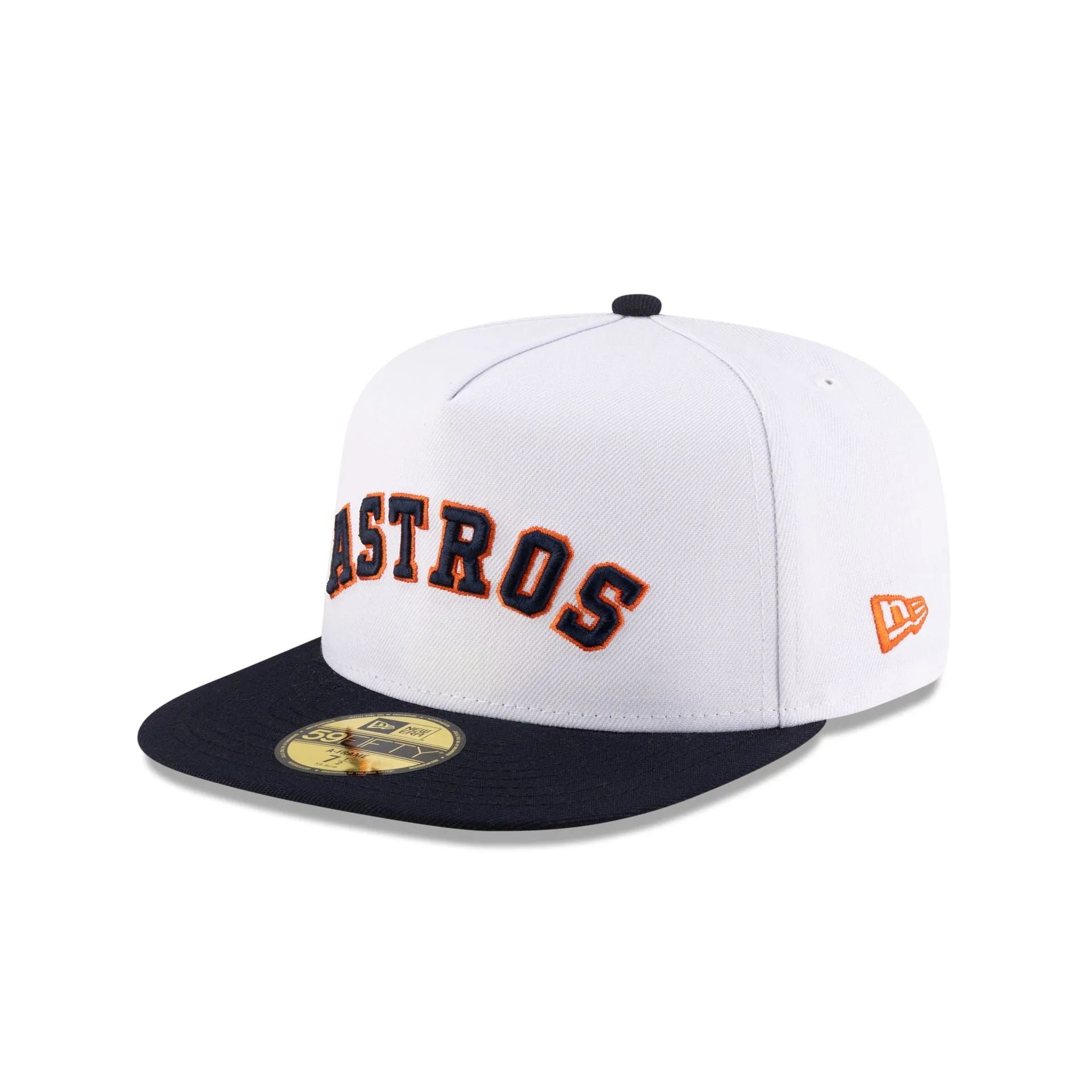 Just Caps League Sidepatch Optic White Houston Astros 59FIFTY A-Frame Fitted Hat sold by New Era product image thumbnail 3