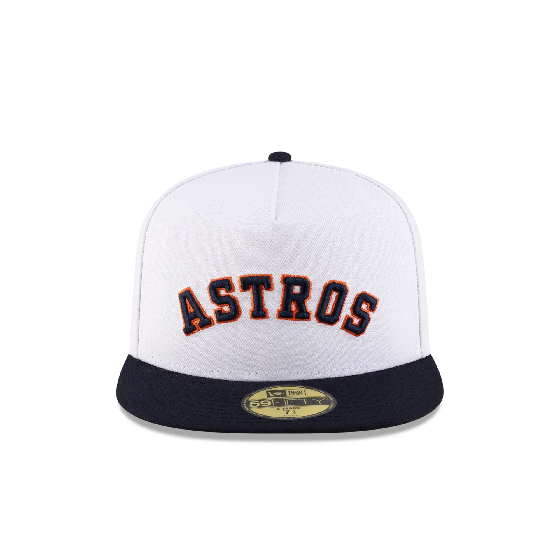 Just Caps League Sidepatch Optic White Houston Astros 59FIFTY A-Frame Fitted Hat sold by New Era product image thumbnail 2