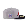 Just Caps League Sidepatch Gray Atlanta Braves 59FIFTY A-Frame Fitted Hat sold by New Era