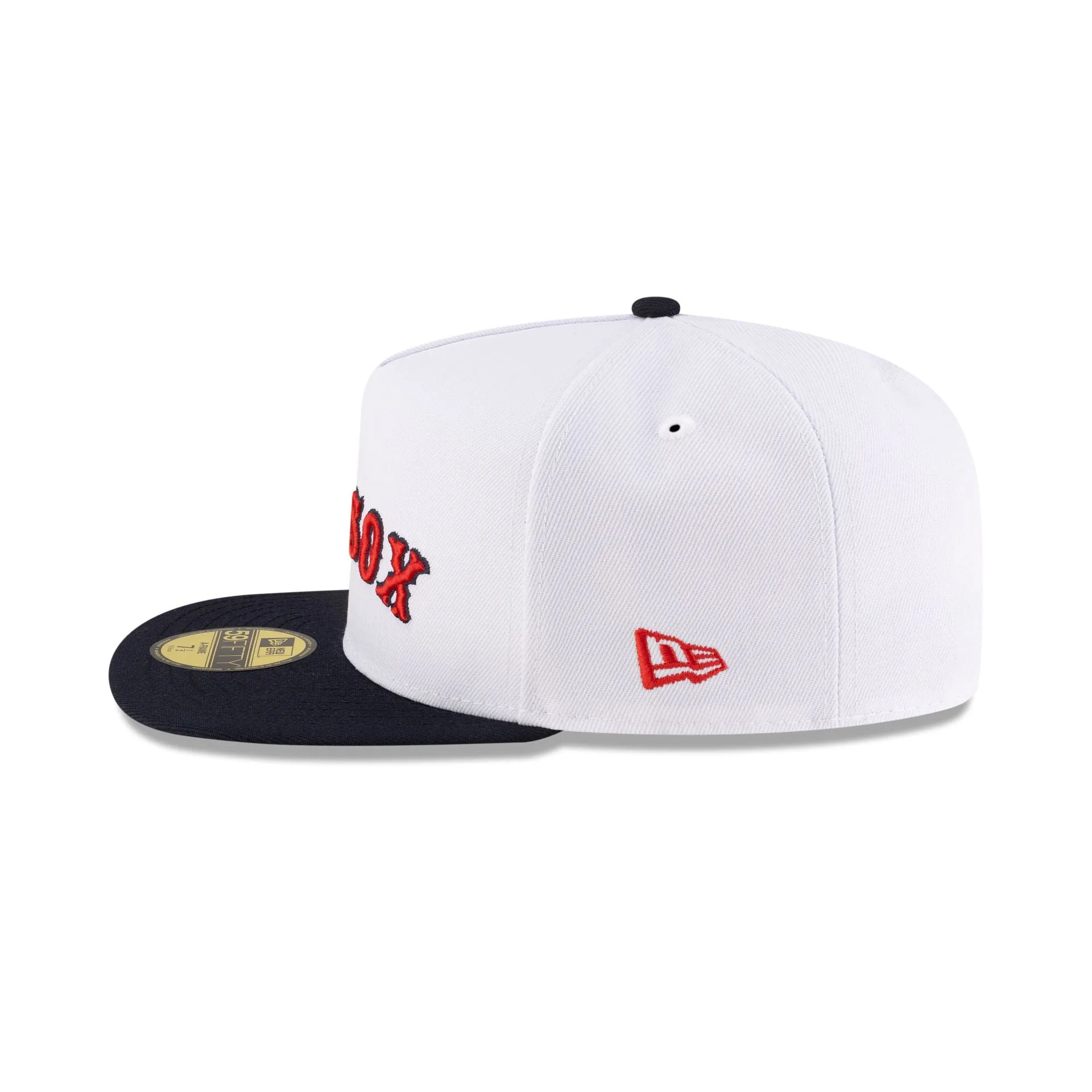 Just Caps League Sidepatch Optic White Boston Red Sox 59FIFTY A-Frame Fitted Hat sold by New Era product image thumbnail 5