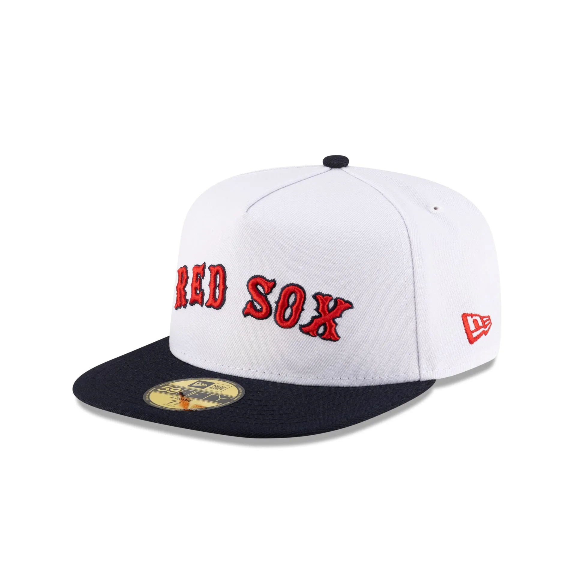Just Caps League Sidepatch Optic White Boston Red Sox 59FIFTY A-Frame Fitted Hat sold by New Era product image thumbnail 3