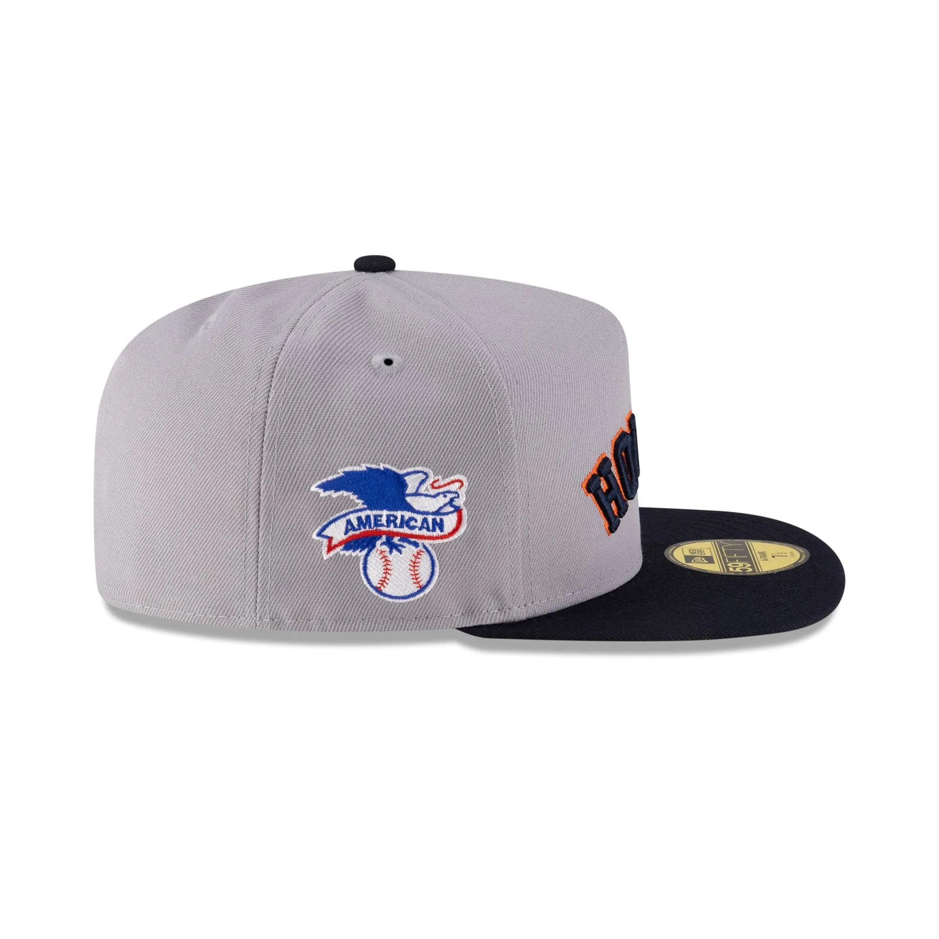 Just Caps League Sidepatch Gray Houston Astros 59FIFTY A-Frame Fitted Hat sold by New Era product image thumbnail 4