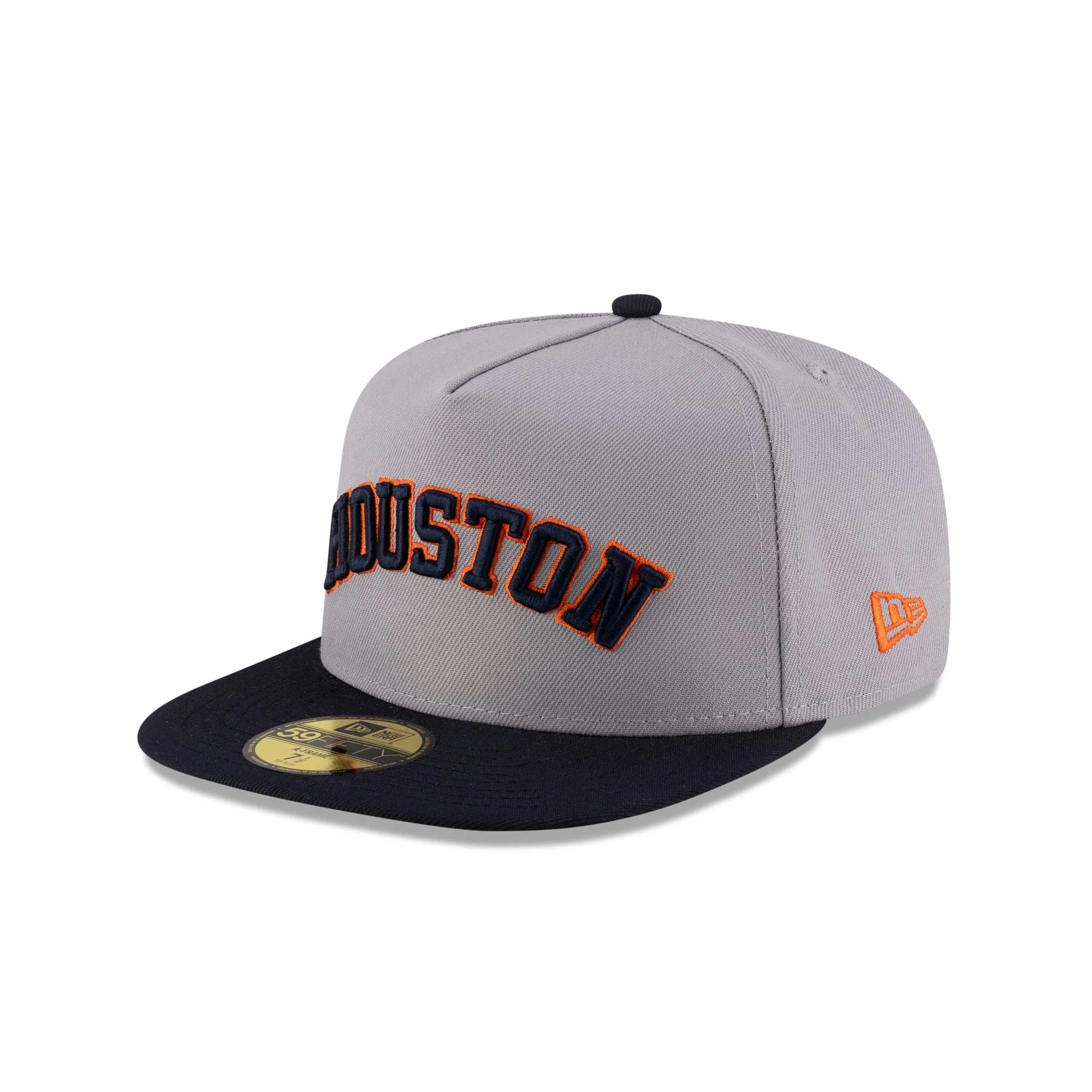 Just Caps League Sidepatch Gray Houston Astros 59FIFTY A-Frame Fitted Hat sold by New Era product image thumbnail 3