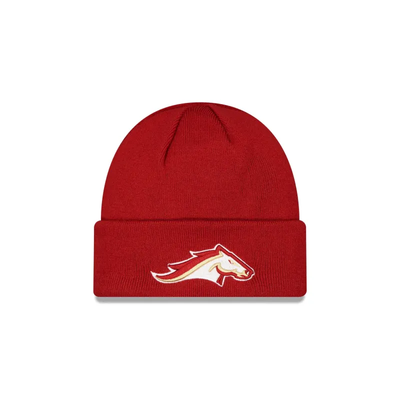 Birmingham Stallions Red Cuff Knit Beanie made by New Era