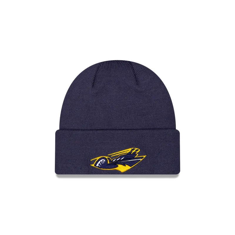 Memphis Showboats Navy Cuff Knit Beanie made by New Era