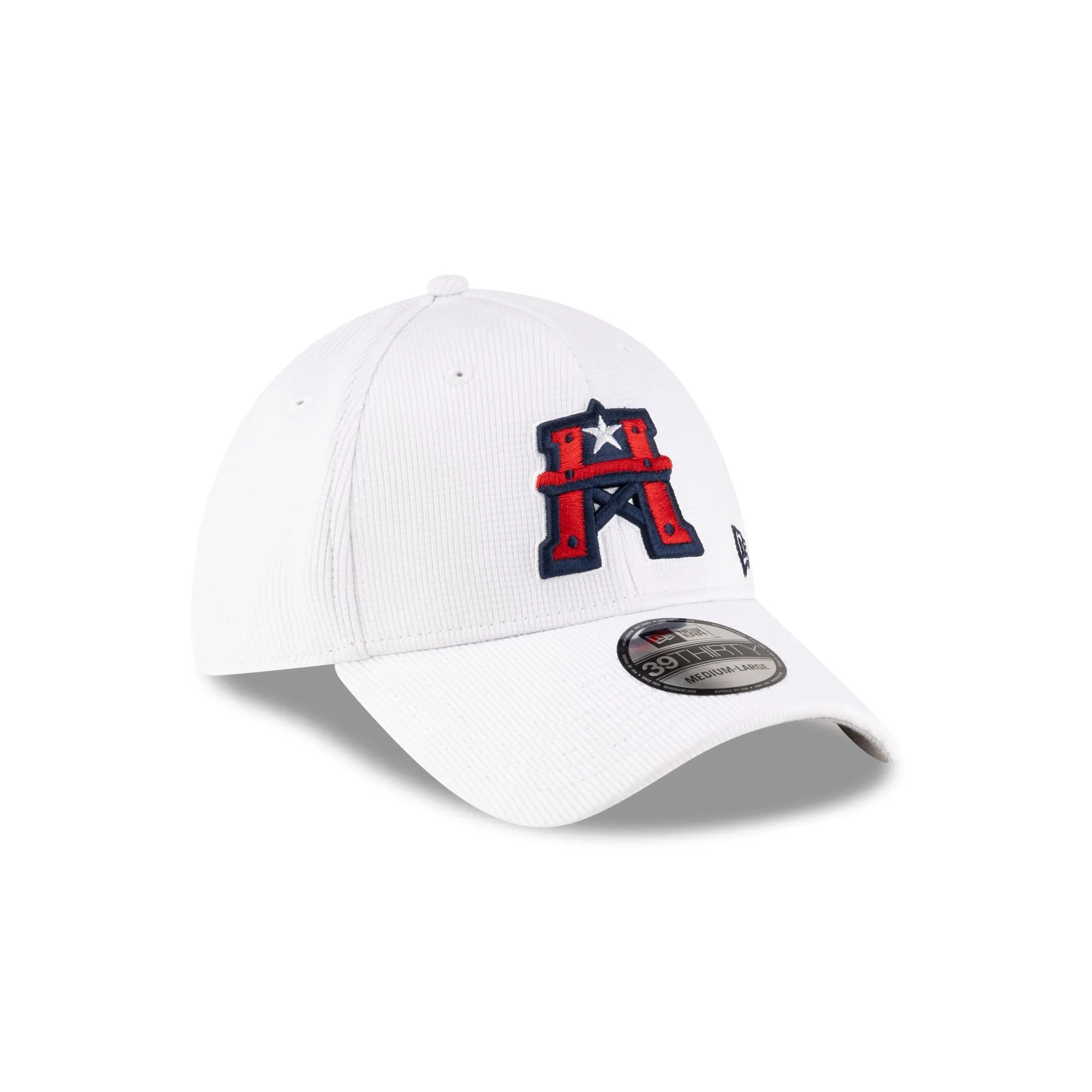 Houston Roughnecks White 39THIRTY Stretch Fit Hat sold by New Era product image thumbnail 3