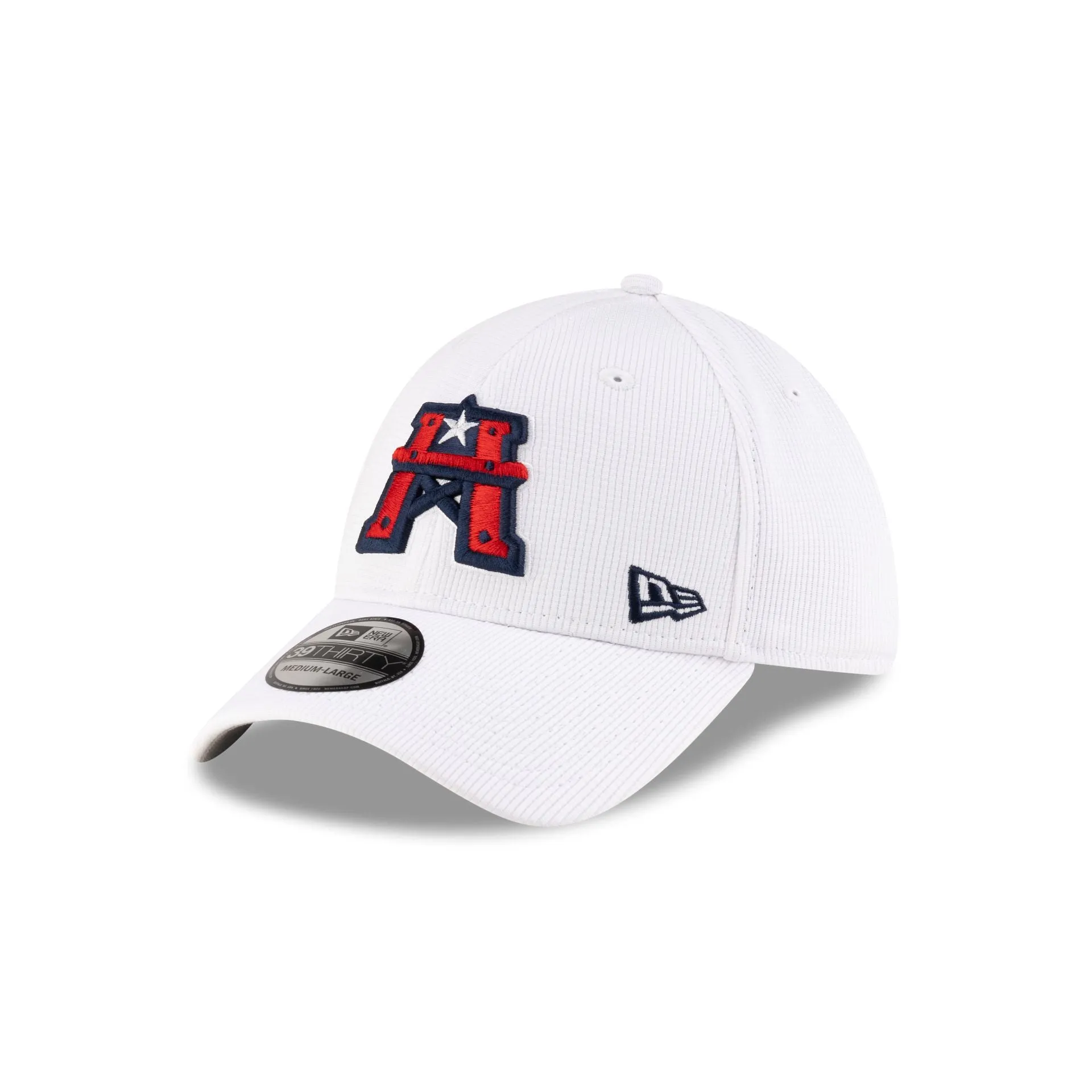 Houston Roughnecks White 39THIRTY Stretch Fit Hat sold by New Era