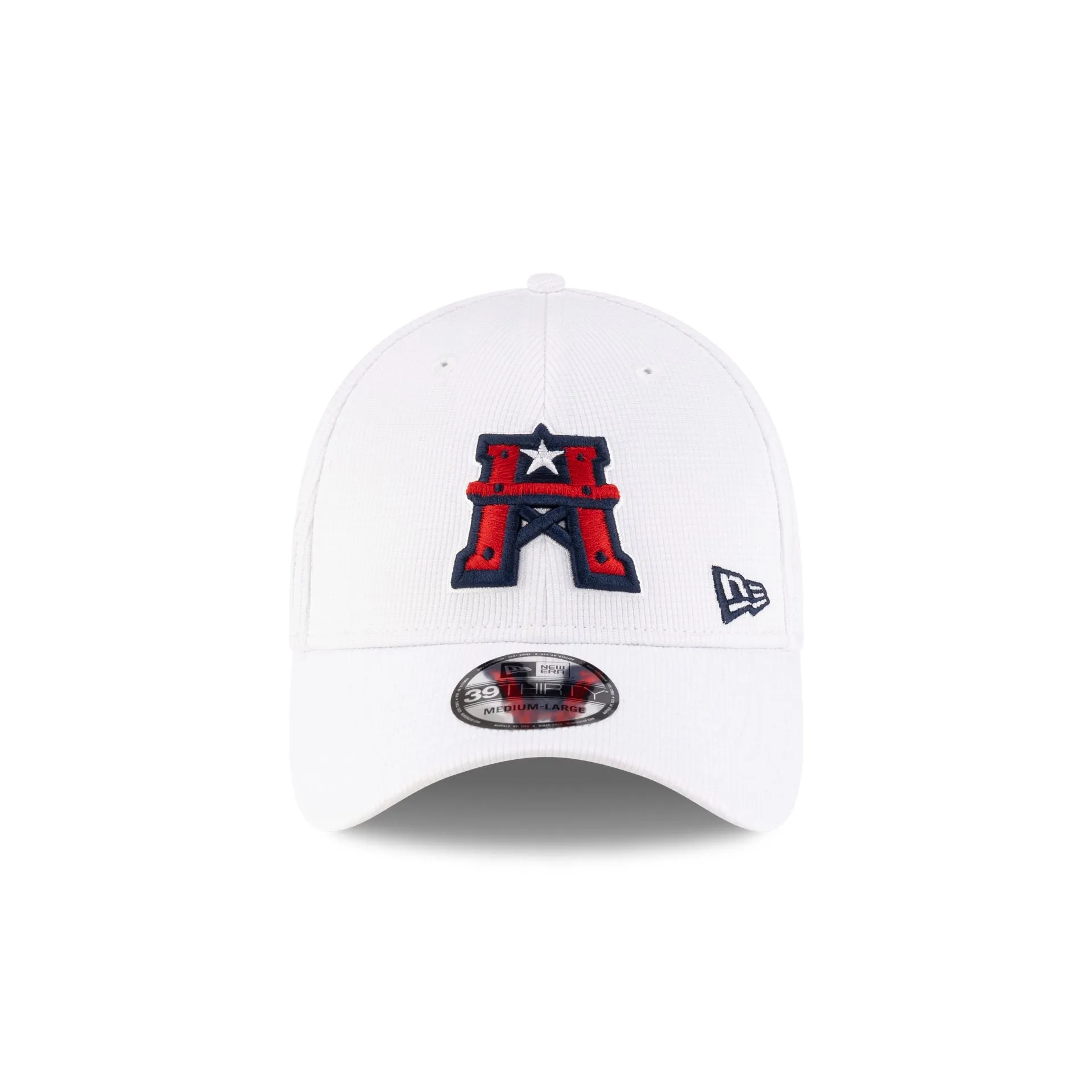 Houston Roughnecks White 39THIRTY Stretch Fit Hat sold by New Era product image thumbnail 2