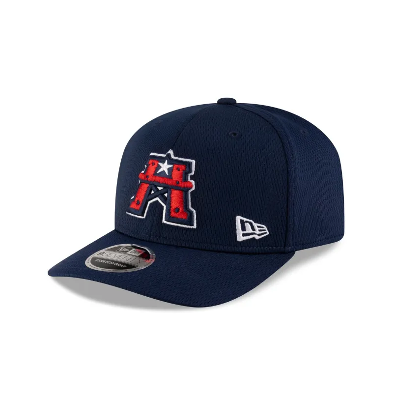 Houston Roughnecks Navy 9SEVENTY Stretch-Snap Hat sold by New Era