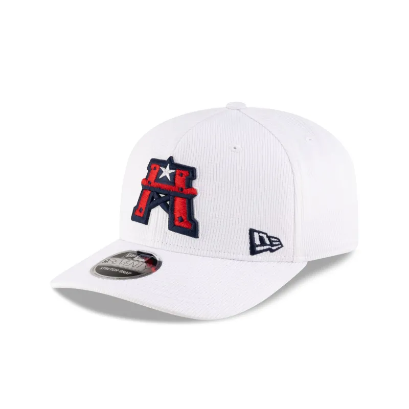 Houston Roughnecks White 9SEVENTY Stretch-Snap Hat sold by New Era