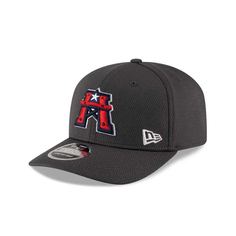 Houston Roughnecks Gray 9SEVENTY Stretch-Snap Hat sold by New Era