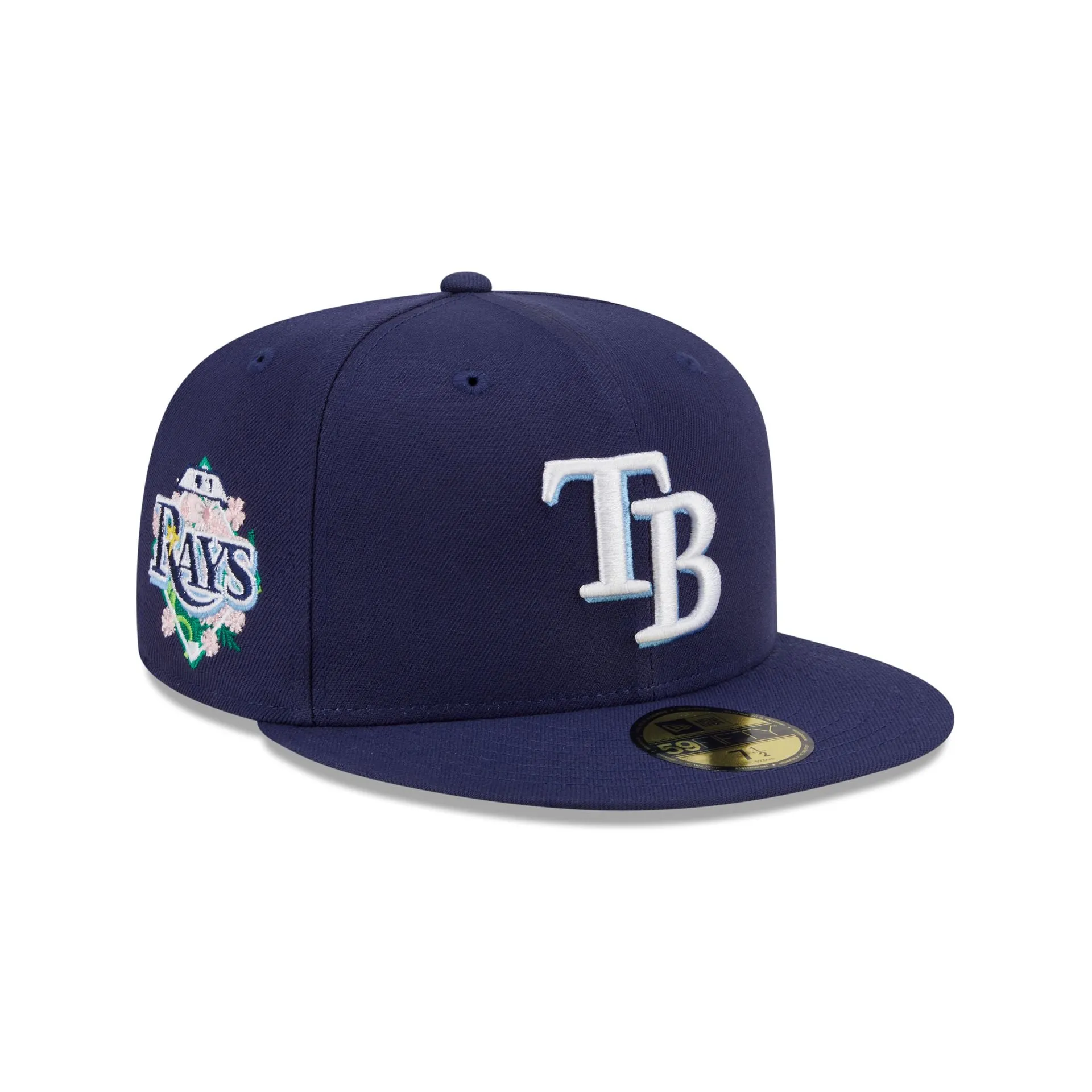 Tampa Bay Rays Floral Undervisor 59FIFTY Fitted Hat sold by New Era
