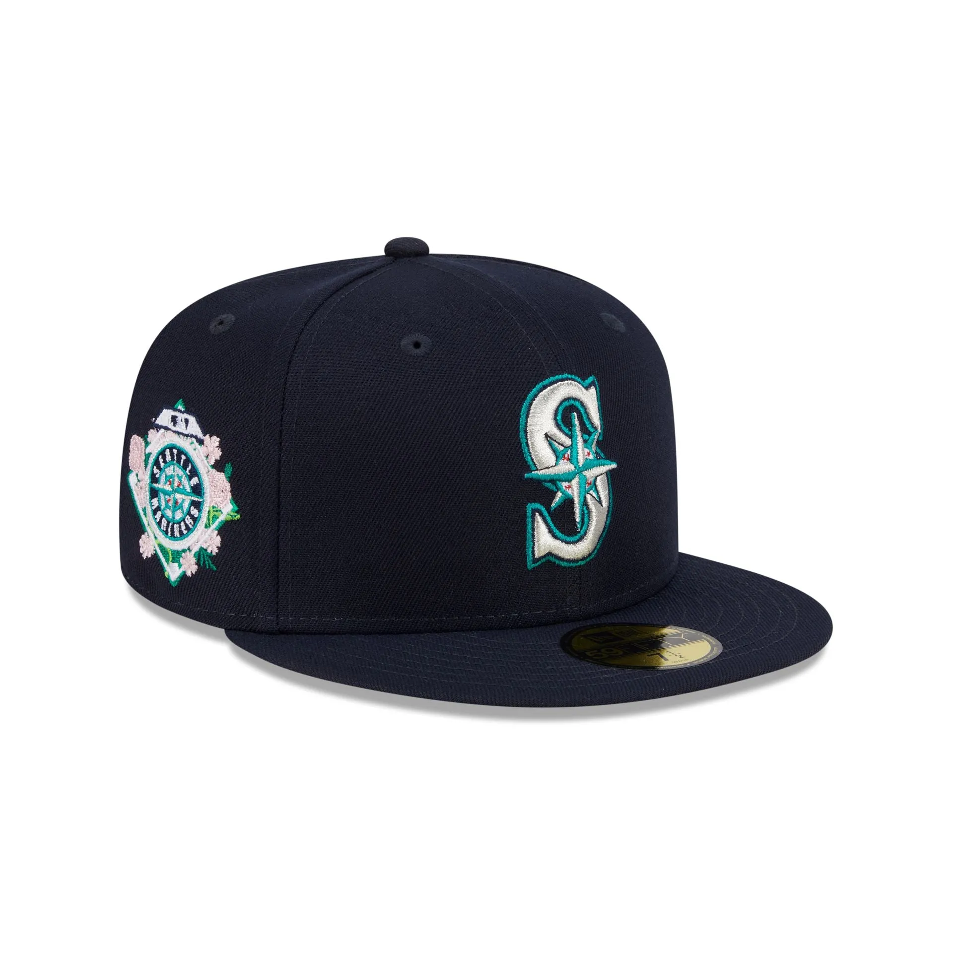 Seattle Mariners Floral Undervisor 59FIFTY Fitted Hat sold by New Era