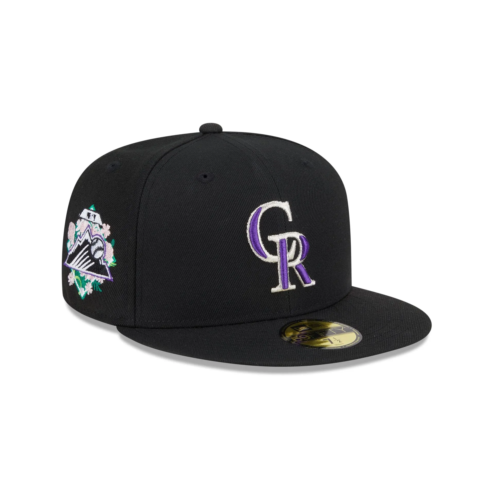 Colorado Rockies Floral Undervisor 59FIFTY Fitted Hat sold by New Era