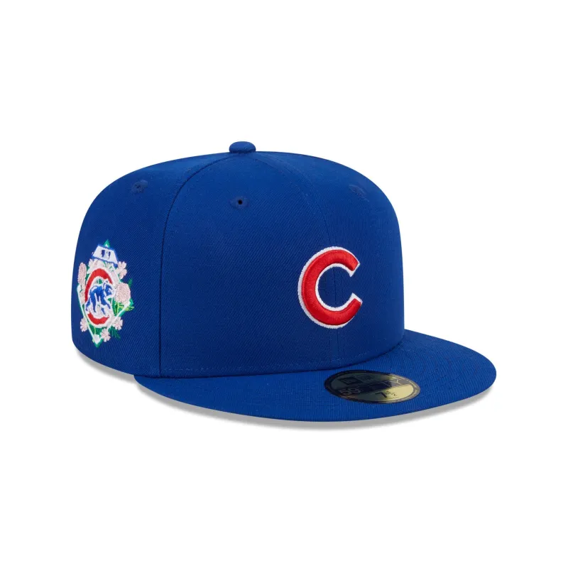 Chicago Cubs Floral Undervisor 59FIFTY Fitted Hat sold by New Era