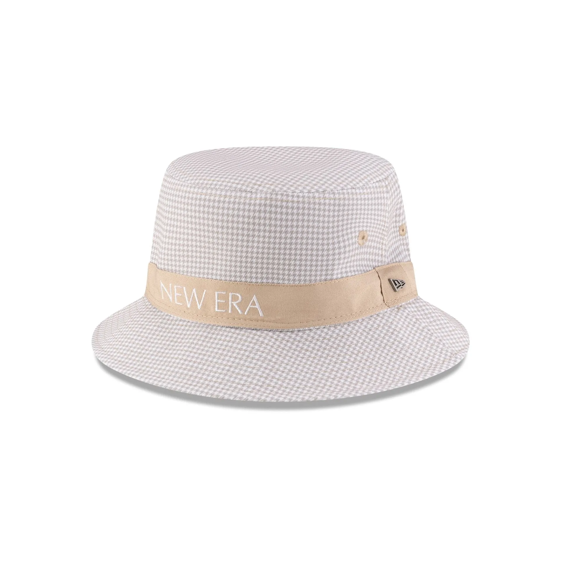 New Era Cap Houndstooth Beige Bucket Hat sold by New Era