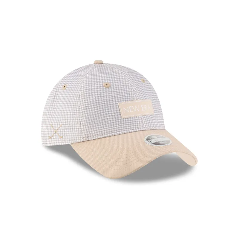 New Era Cap Houndstooth Beige 9TWENTY Adjustable Hat sold by New Era