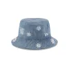 New Era Cap Flower Embroidery Light Denim Bucket Hat sold by New Era