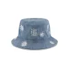 New Era Cap Flower Embroidery Light Denim Bucket Hat sold by New Era