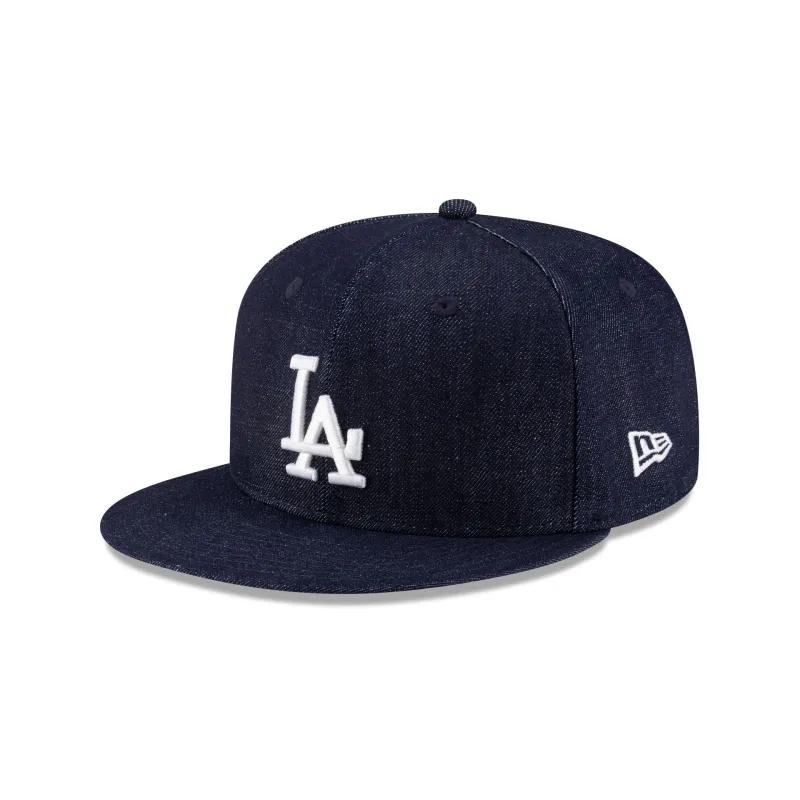 Los Angeles Dodgers Indigo Denim 9FIFTY Snapback Hat sold by New Era