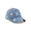 New Era Cap Flower Embroidery Light Denim 9TWENTY Adjustable Hat sold by New Era