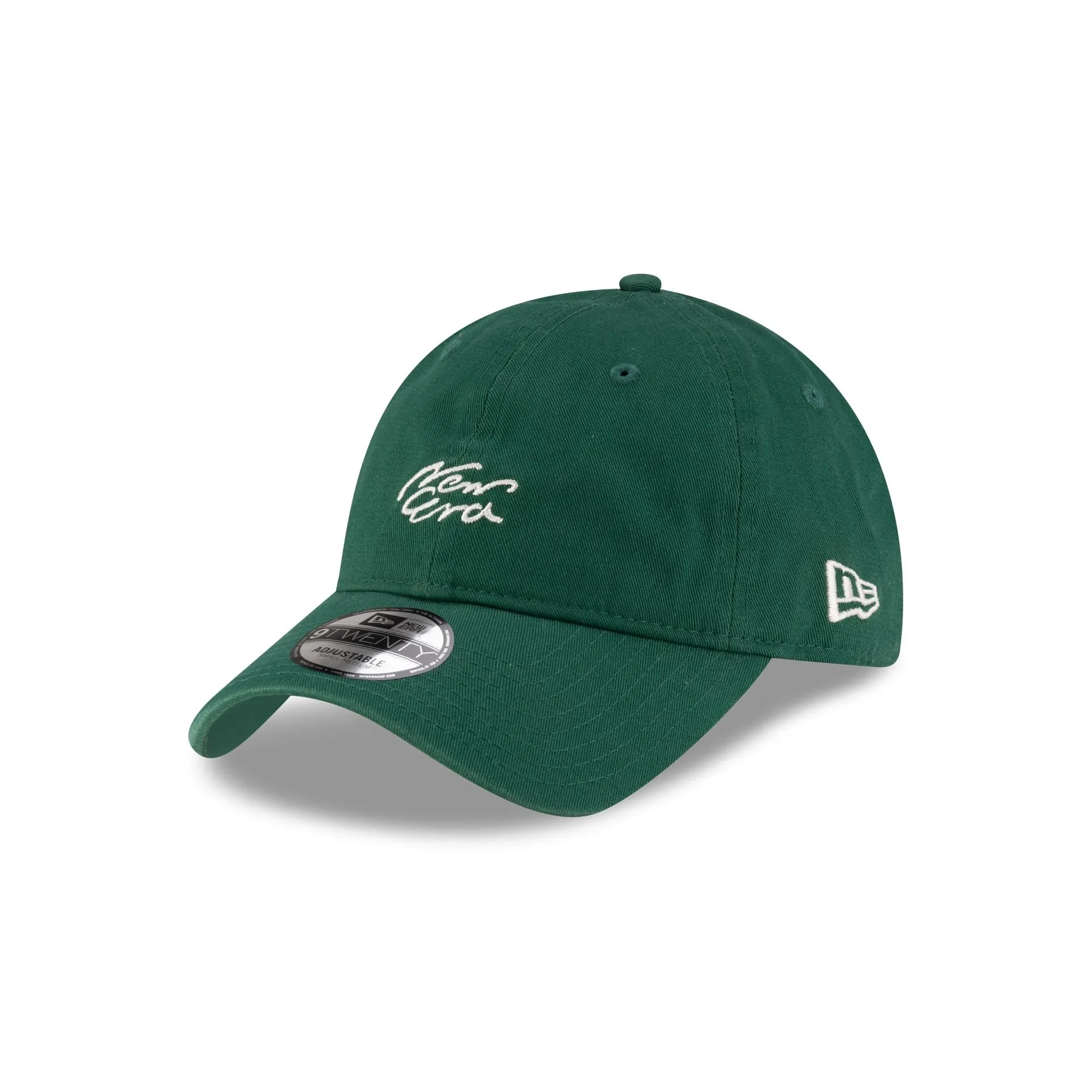 New Era Cap Handwritten Green 9TWENTY Easy Snap Hat sold by New Era