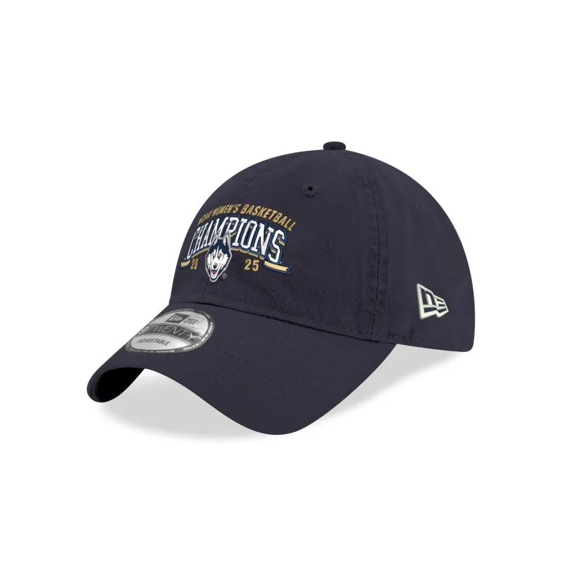 Connecticut Huskies 2025 NCAA Women's Division I Champions 9TWENTY Adjustable Hat made by New Era