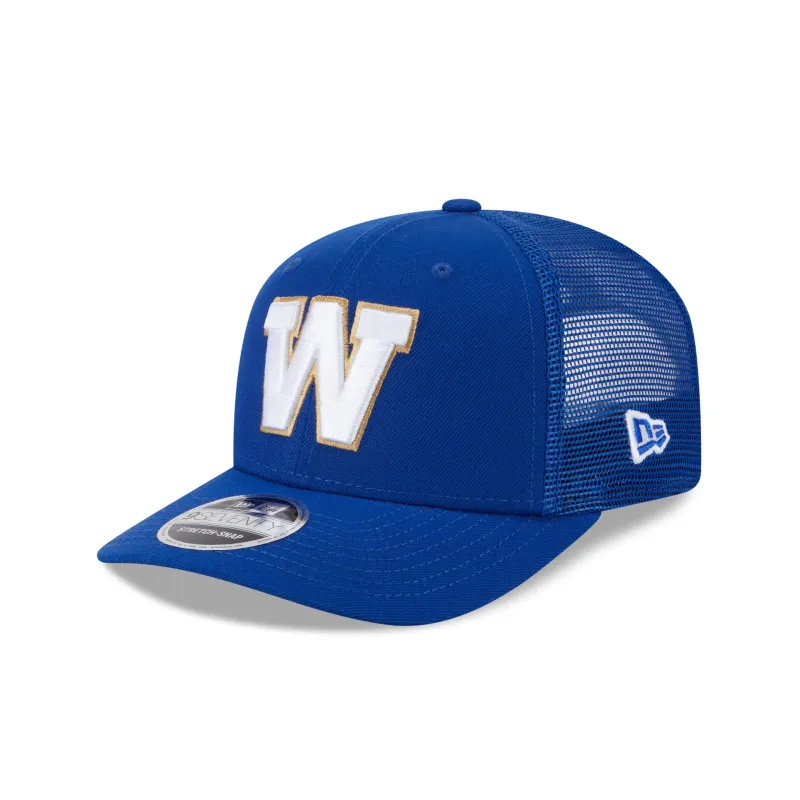 Winnipeg Blue Bombers Simple 9SEVENTY Trucker Hat sold by New Era