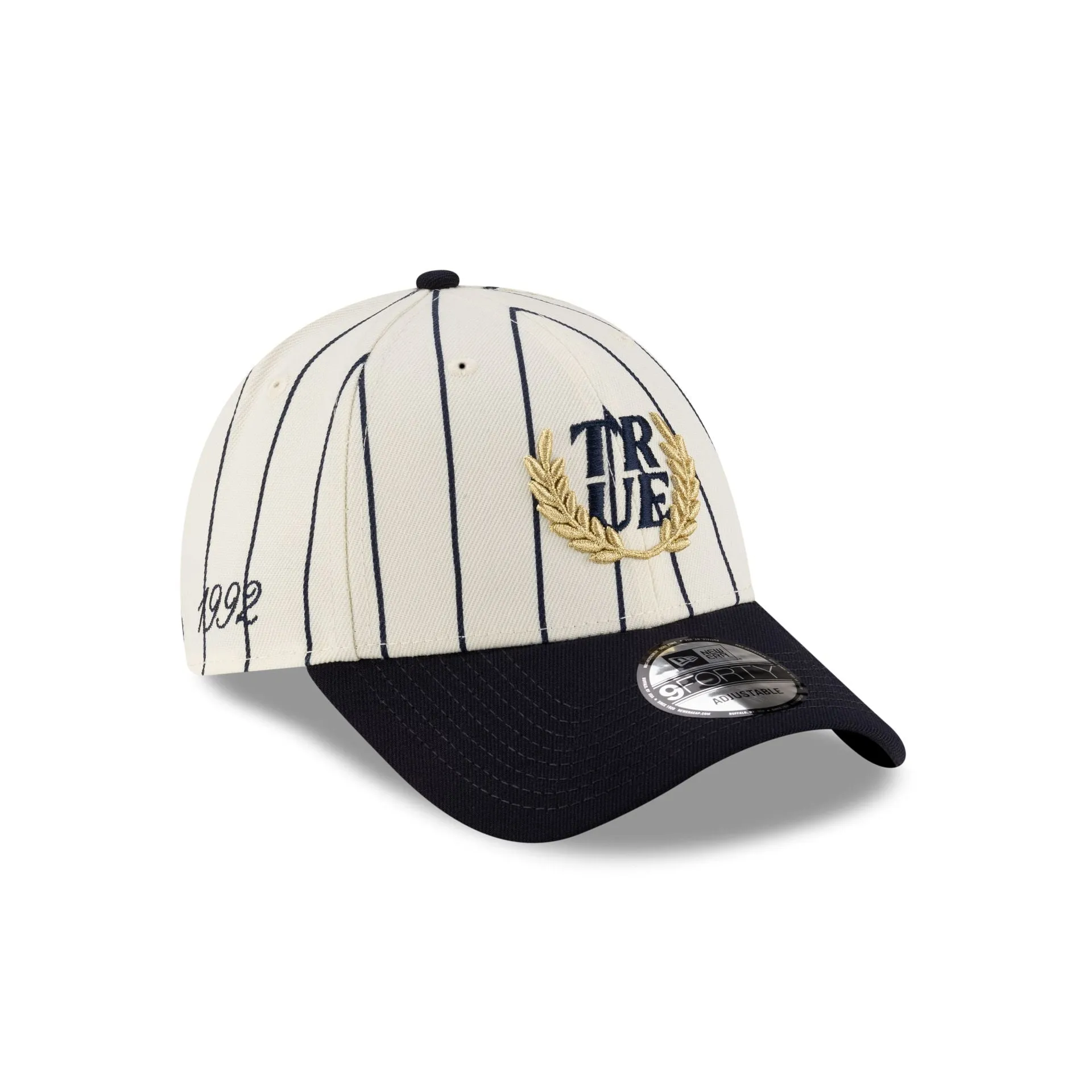 TRUE. Navy Pinstripe 9FORTY Adjustable Hat sold by New Era product image thumbnail 3