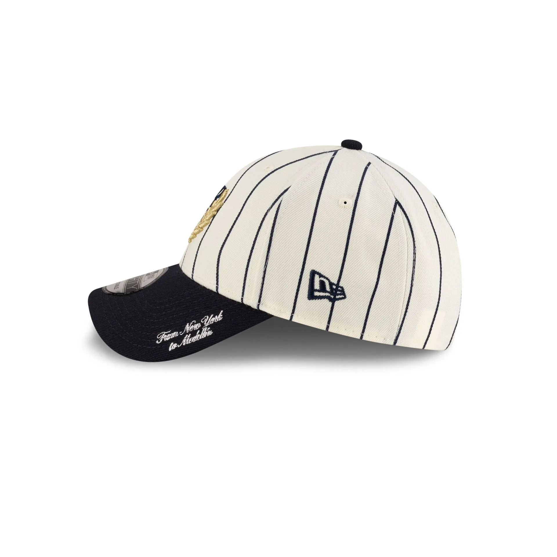 TRUE. Navy Pinstripe 9FORTY Adjustable Hat sold by New Era product image thumbnail 5