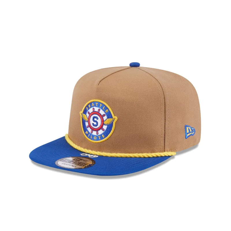Seattle Pilots Khaki Rope Golfer Hat sold by New Era