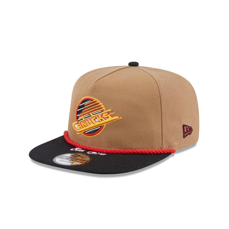 Vancouver Canucks Khaki Rope Golfer Hat sold by New Era