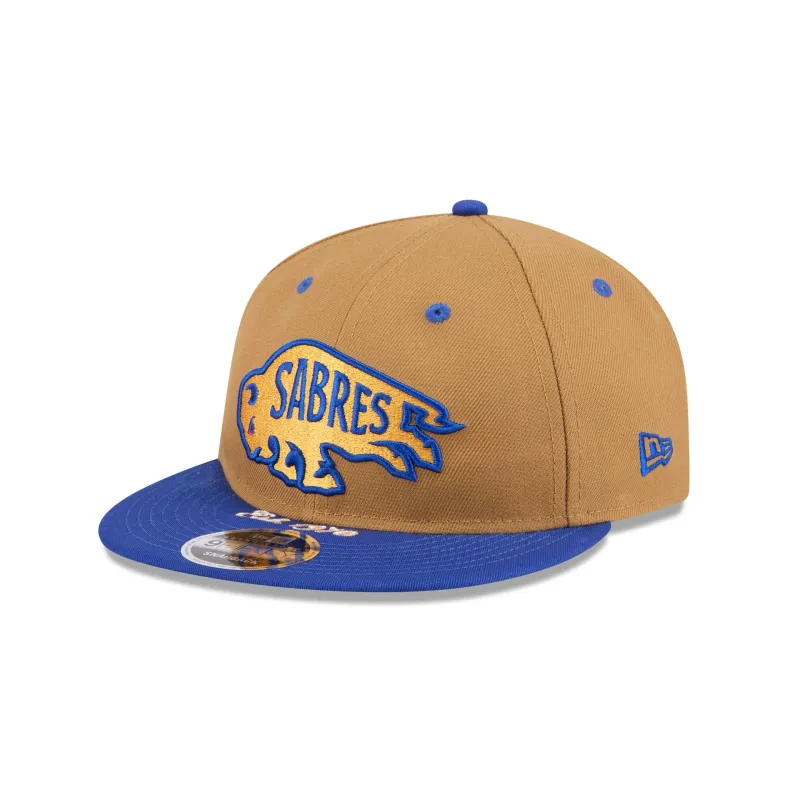 Buffalo Sabres Wheat Retro Crown 9FIFTY Snapback Hat sold by New Era