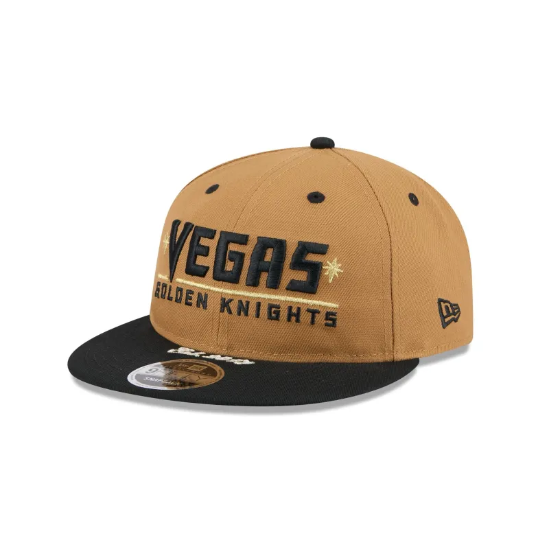 Vegas Golden Knights Wheat Retro Crown 9FIFTY Snapback Hat sold by New Era