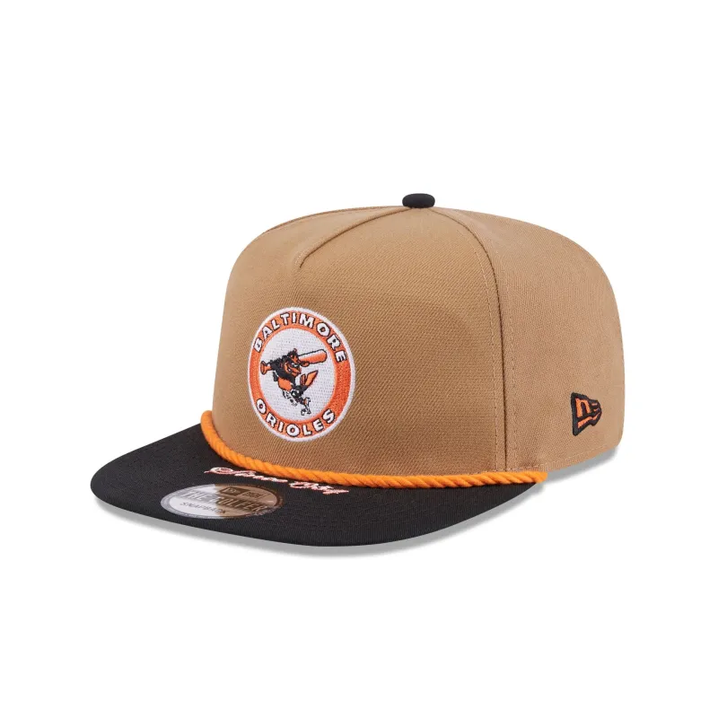 Baltimore Orioles Khaki Rope Golfer Hat sold by New Era