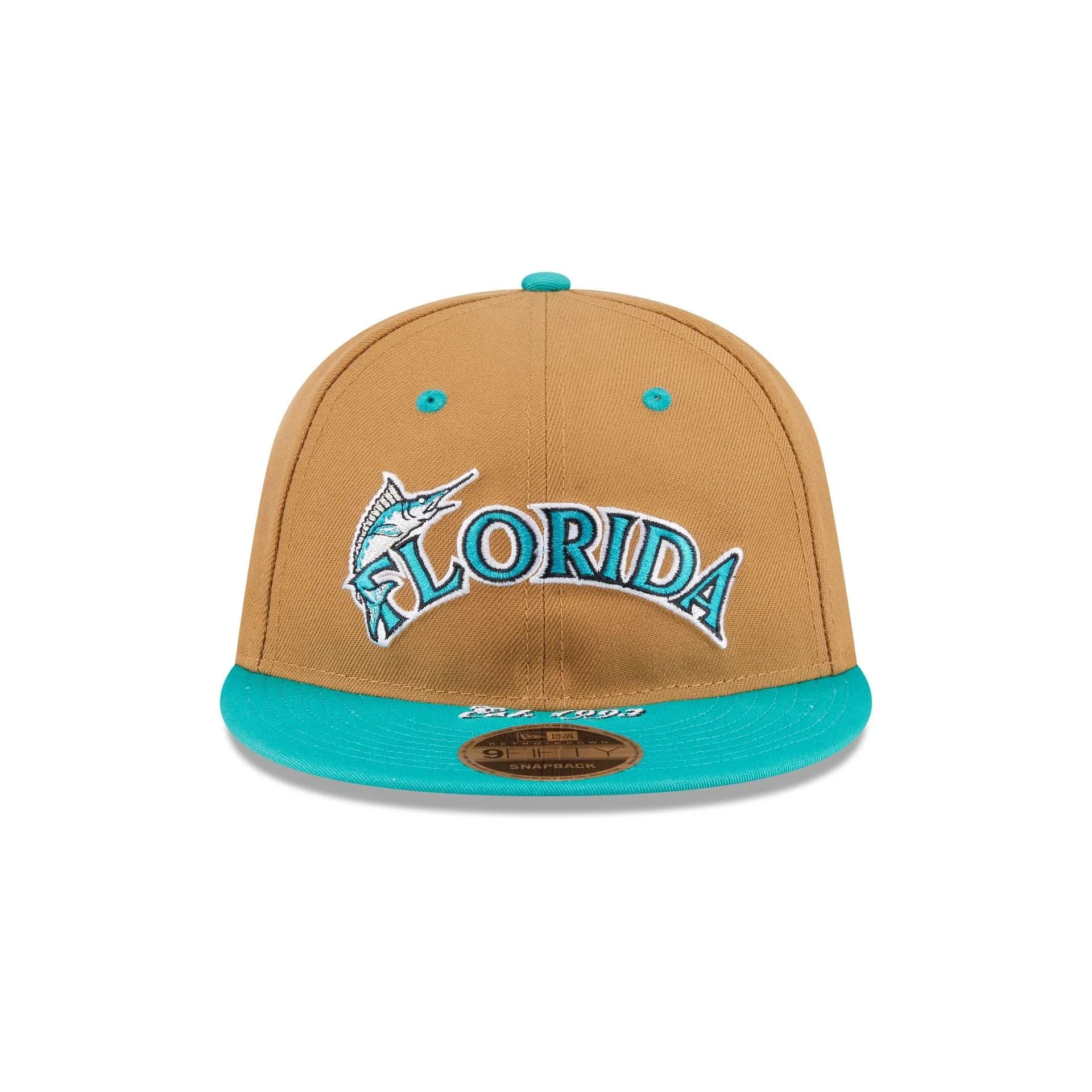 Miami Marlins Wheat Retro Crown 9FIFTY Snapback Hat sold by New Era product image thumbnail 2