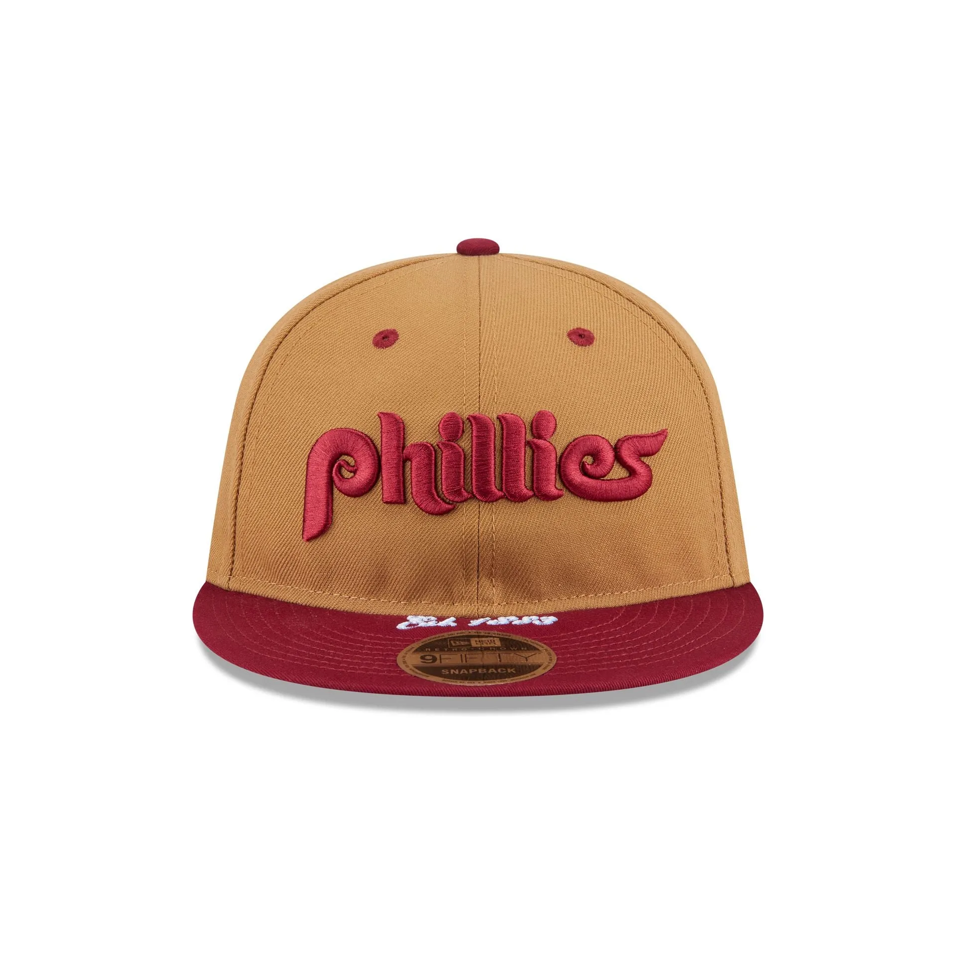 Philadelphia Phillies Wheat Retro Crown 9FIFTY Snapback Hat sold by New Era product image thumbnail 2