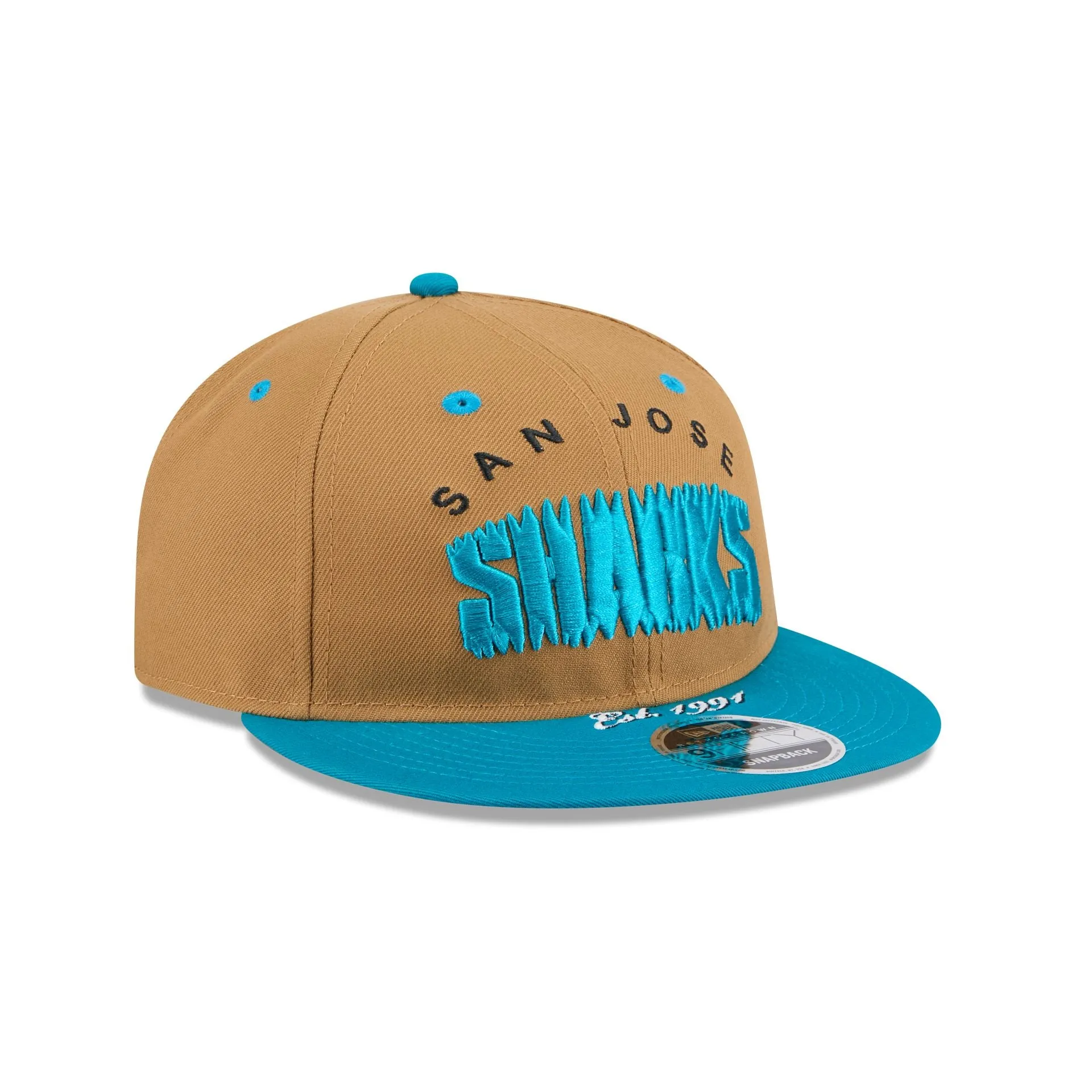 San Jose Sharks Wheat Retro Crown 9FIFTY Snapback Hat sold by New Era product image thumbnail 3