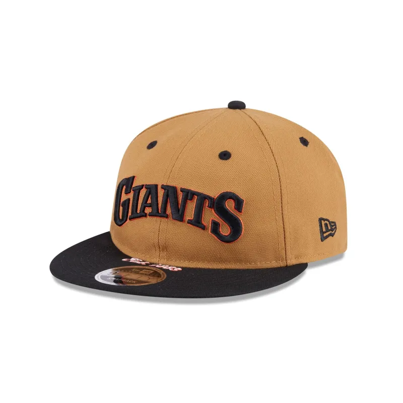 San Francisco Giants Wheat Retro Crown 9FIFTY Snapback Hat sold by New Era