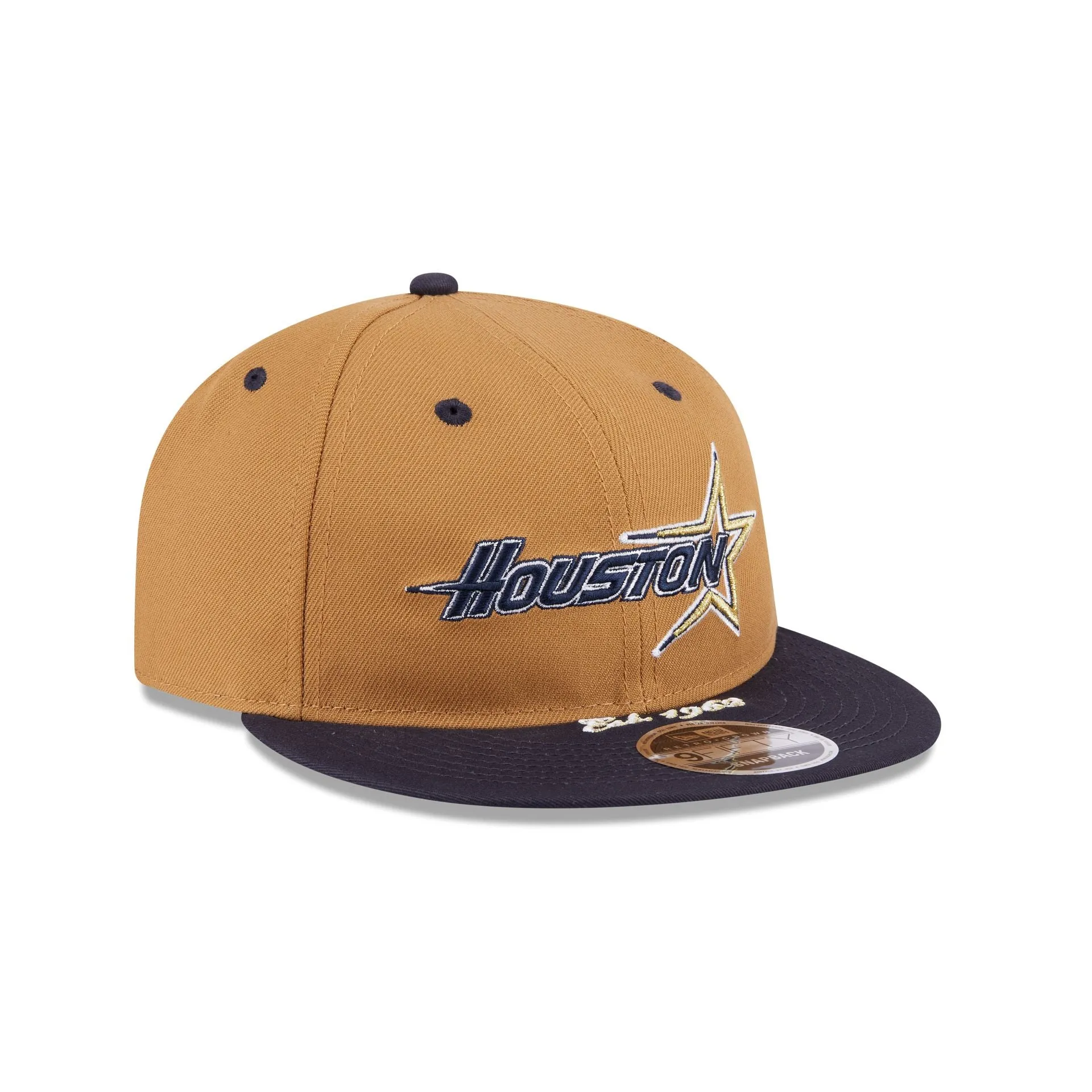 Houston Astros Wheat Retro Crown 9FIFTY Snapback Hat sold by New Era product image thumbnail 3